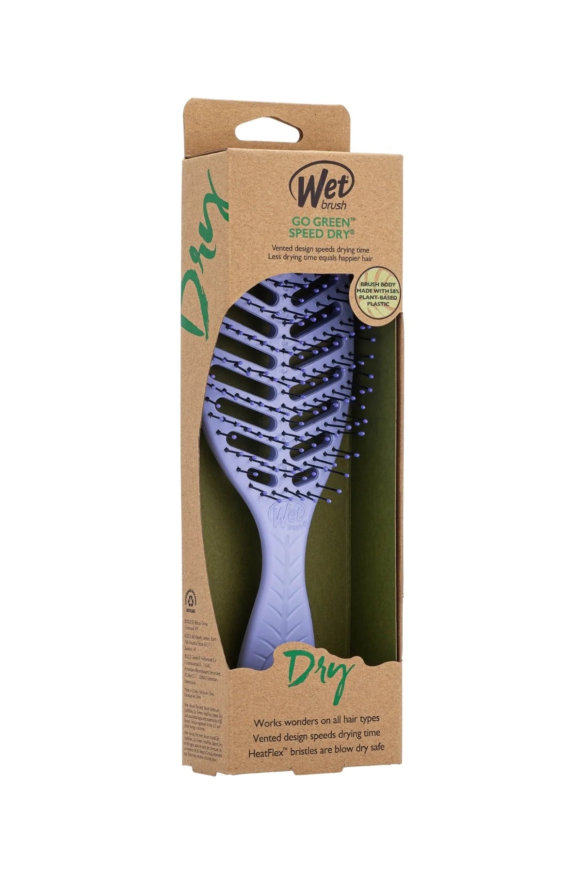 Wet Brush Go Green Speed Dry Dolaşık Açıcı Saç Fırçası - Lila