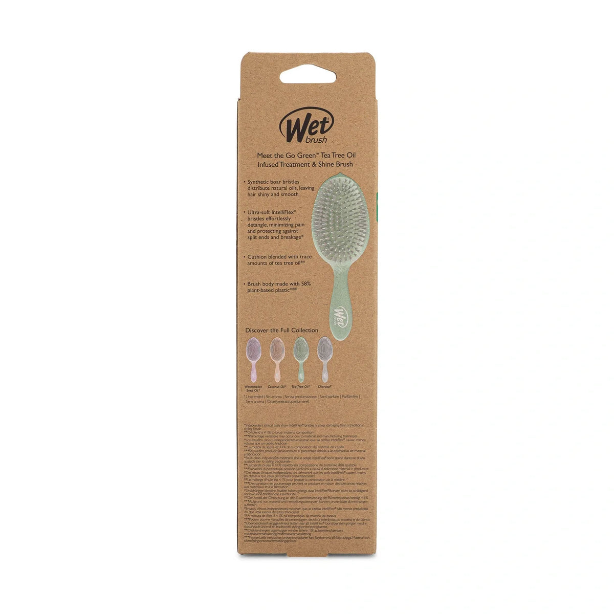 Wet Brush Go Green Treatment&Shine Çay Ağacı Yağlı Dolaşık Açıcı Saç Fırçası