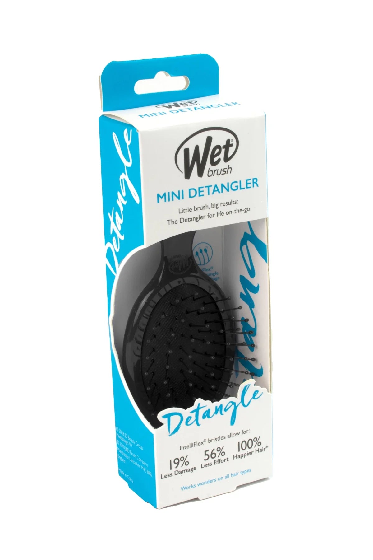 Wet Brush Mini Detangler Dolaşık Açıcı Saç Fırçası Siyah