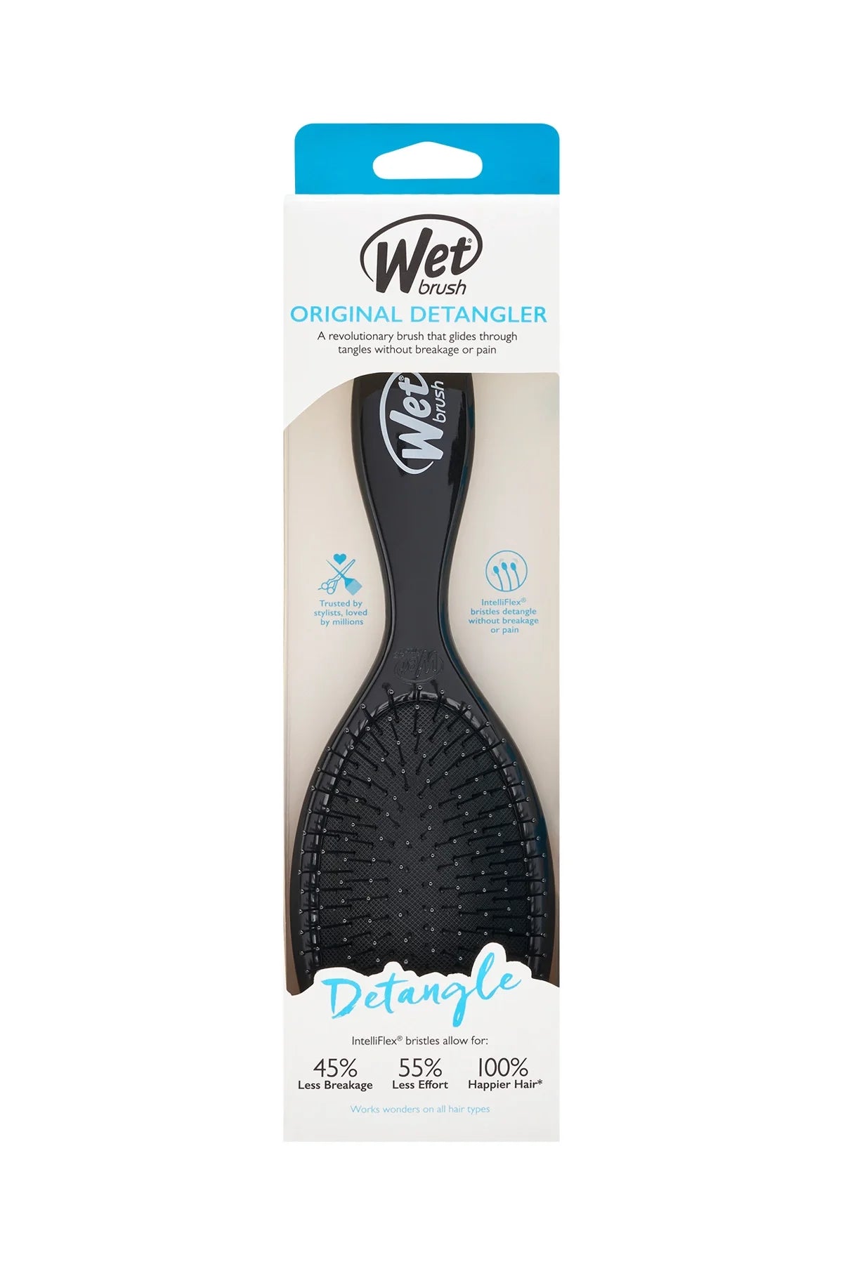 Wet Brush Original Detangler Dolaşık Açıcı Saç Fırçası Siyah