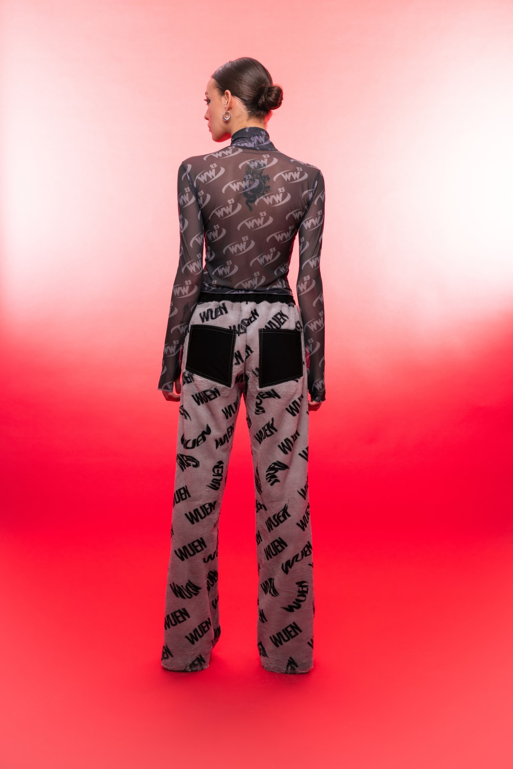 Wuen İstanbul-Grey Fur Pant-Pantolon-2-milagron.live