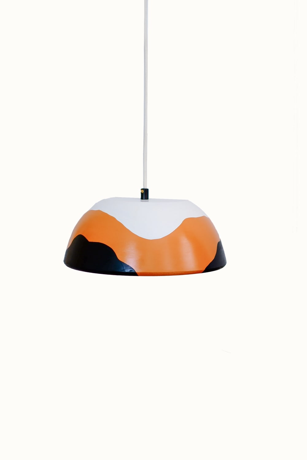 Zef Design-Temnos - Terracotta Siyah Beyaz Avize ,Beyaz Kablo-Avize-1-milagron.live