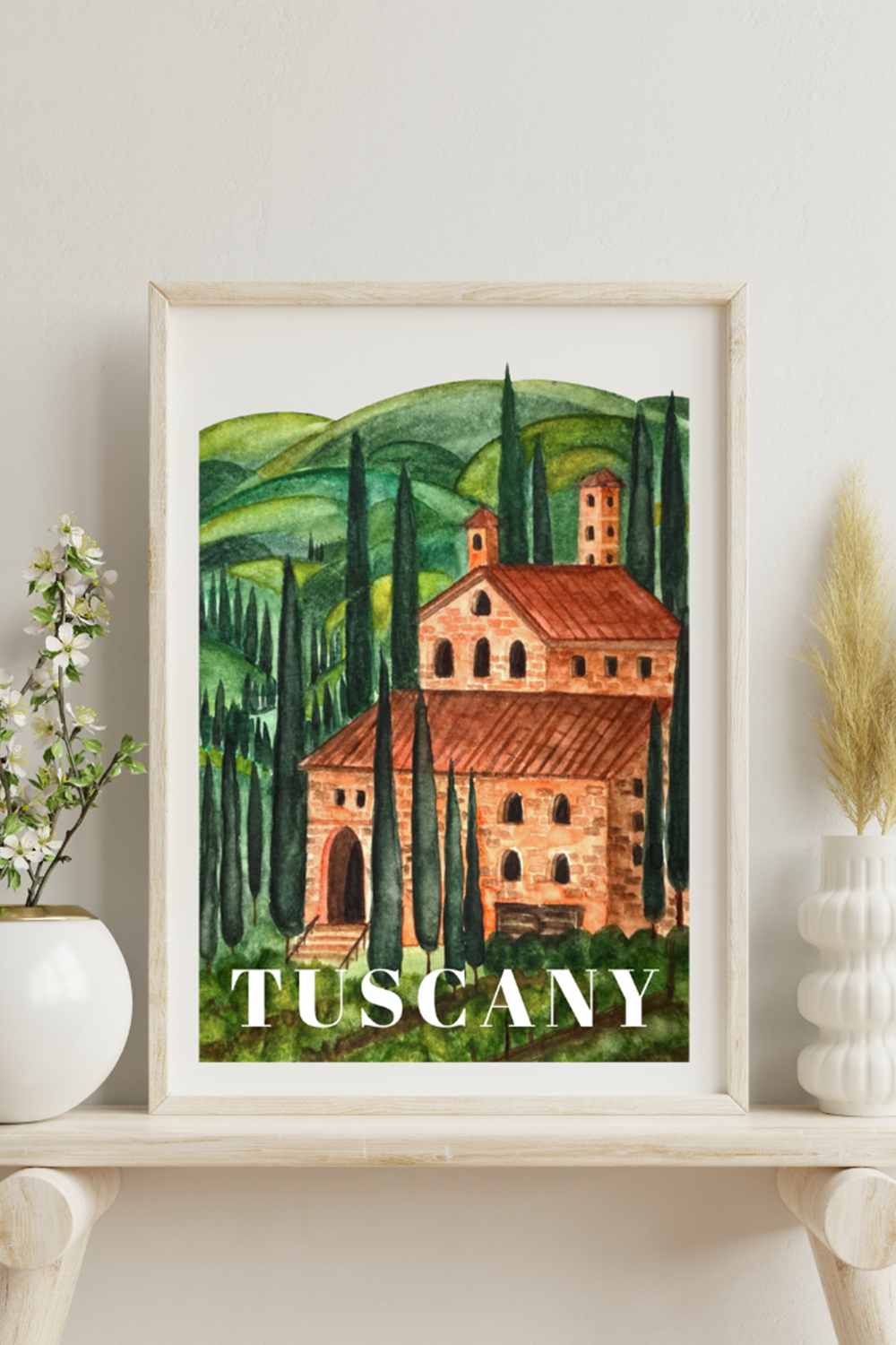Zeynep Akdemir | Creative Studio-White Tuscany Art Print-Baskı-1-milagron.live