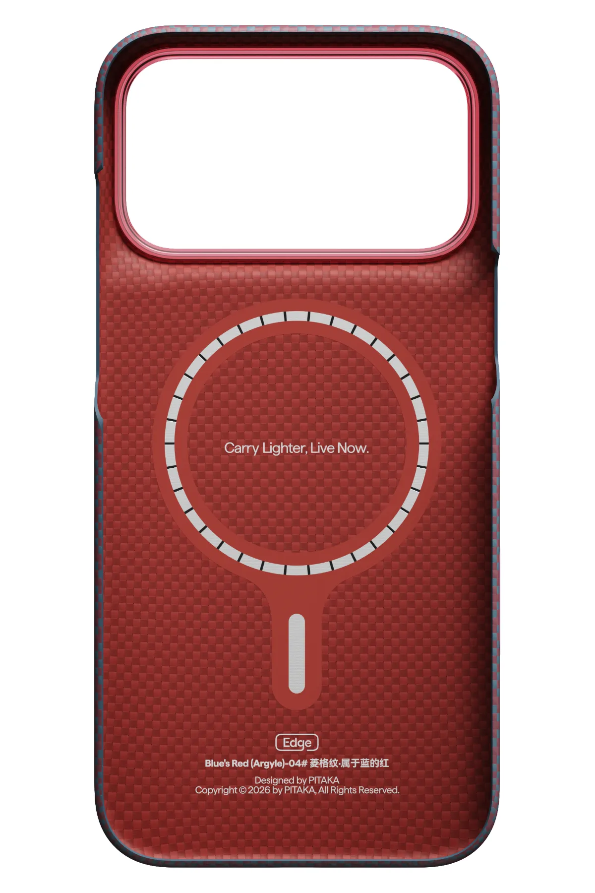 Edge Iphone 18 Pro Max Magsafe Uyumlu Kılıf Blue'S Red
