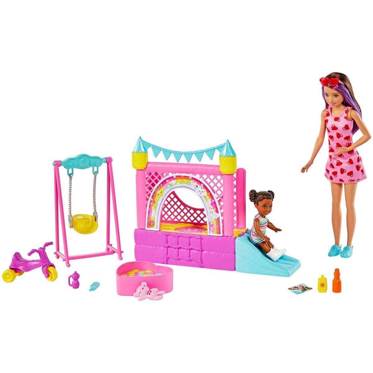 Hhb67 Barbie Bebek Bakıcısı Skipper Oyun Evi Seti
