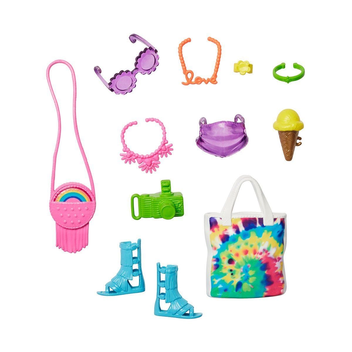 Gwd98 Barbie'Nin Moda Aksesuarları Paketleri / Asorti Seçilemez.