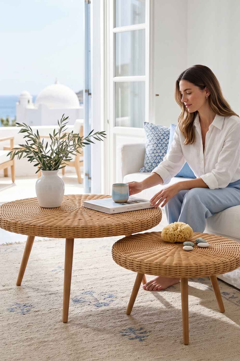 Premium Rattan Orta Sehpa - 1