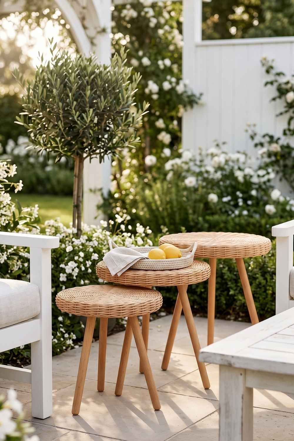 Premium Rattan 3'lü Sehpa Seti - 2