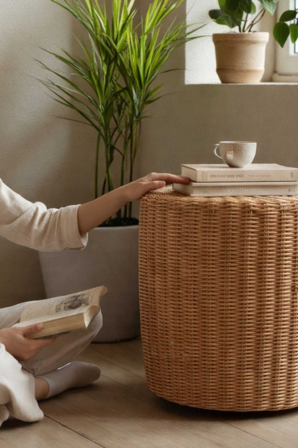 Premium Rattan Sehpa & Puff - 12