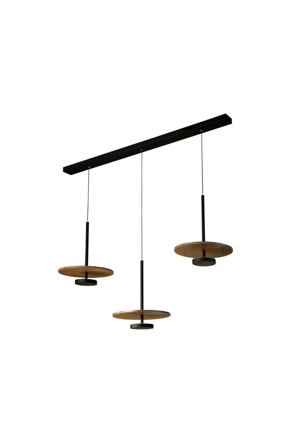Nuvora Ahşap Modern Sarkıt Led Avize 100 Cm - 1