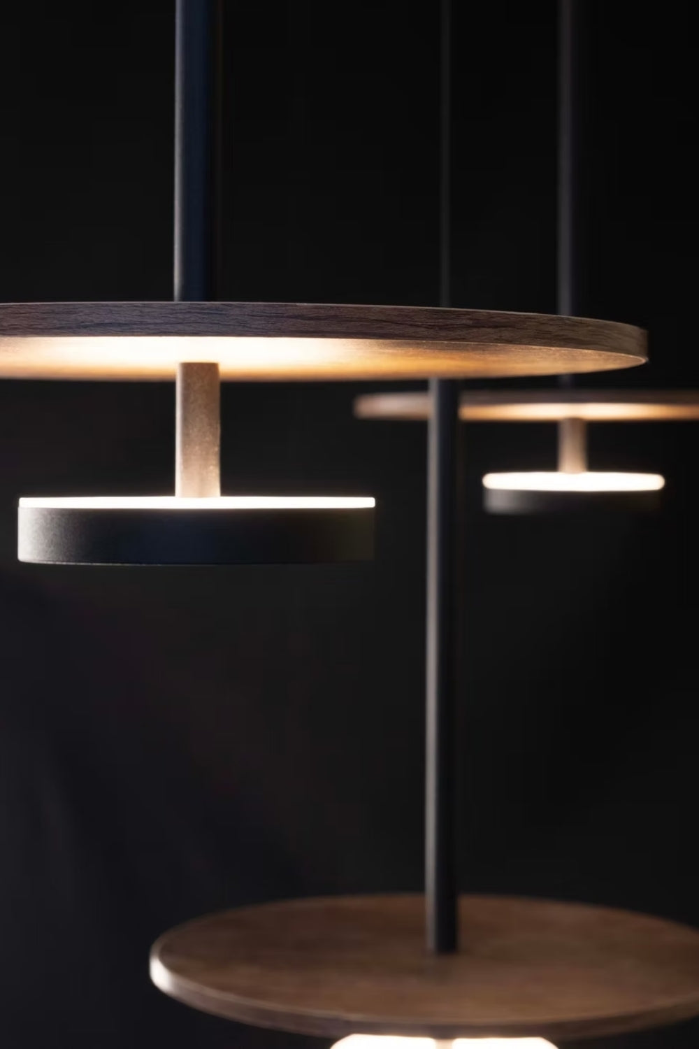 Nuvora Ahşap Modern Sarkıt Led Avize 100 Cm - 2