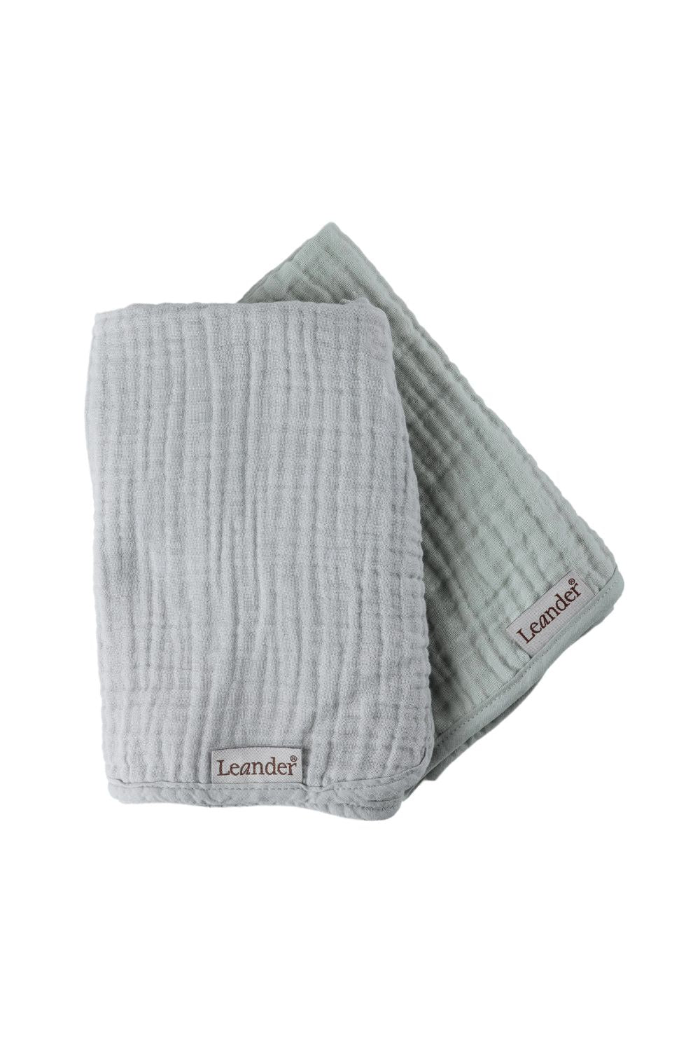 Matty 2'li Set Müslin Örtü - Pearl Grey / Sage Green - 0