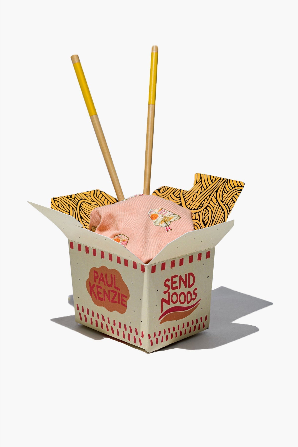 Desenli Kadın Slip Külot, Noodle - 2