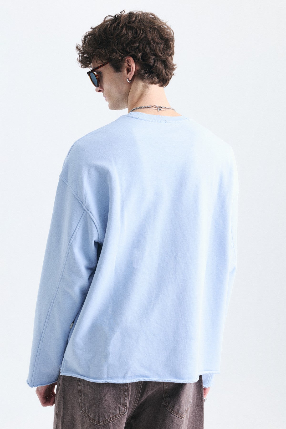 Dikiş Detaylı Oversize Sweatshirt