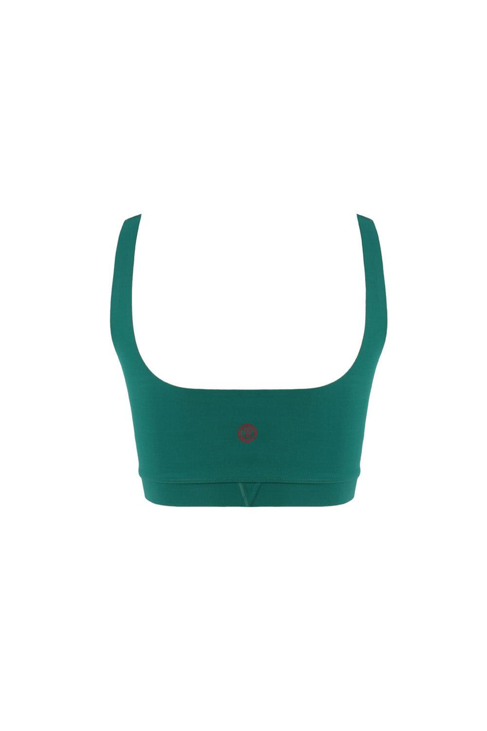 Anais & Margaux-Iris Emerald Green Sports Bra-Activewear-2-milagron.live