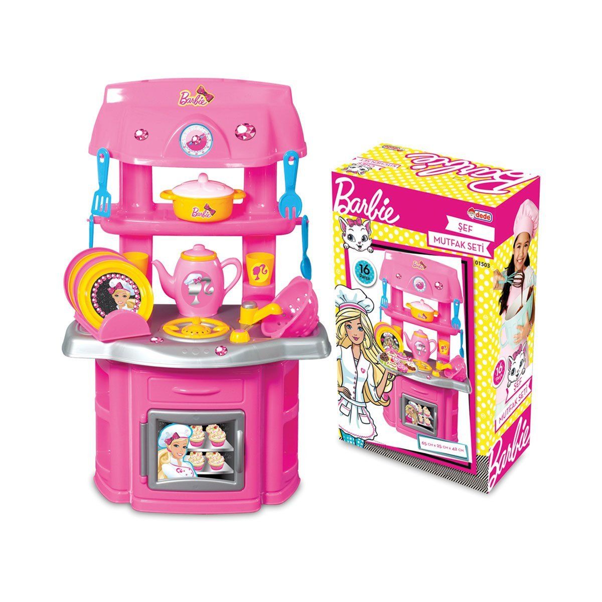 Barbie-Şef Mutfak Seti-Evcilik ve Mutfak Setleri-1-milagron.live
