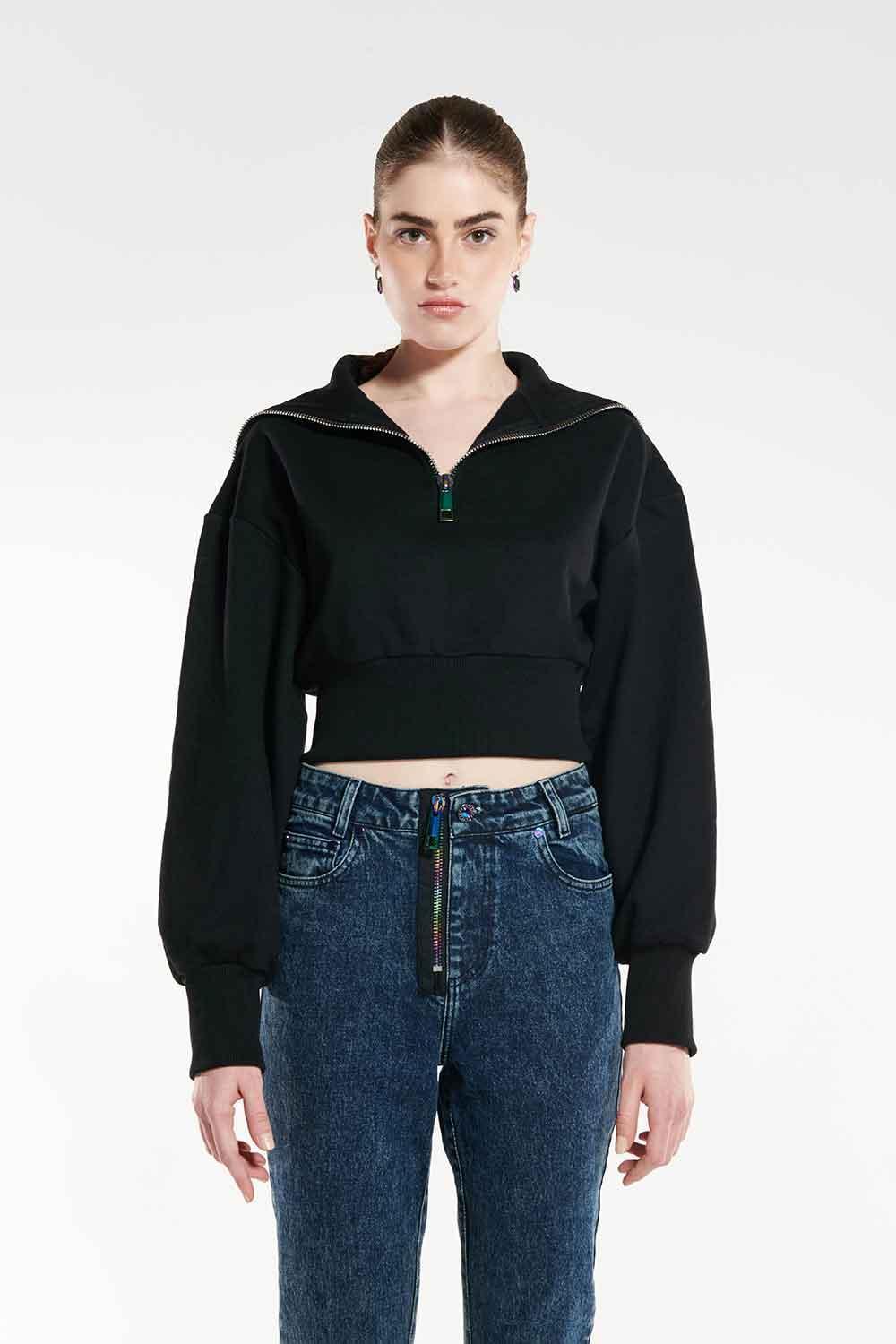 Certain-Zip Sweatshırt-Sweatshirts & Hoodies-1-milagron.live