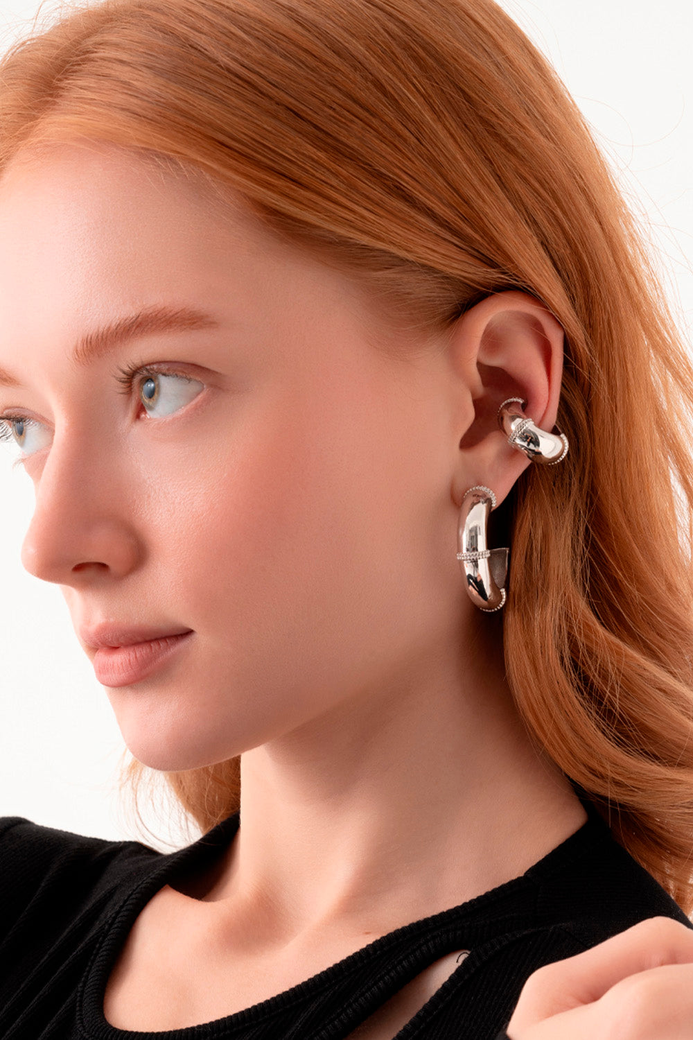 Gal İstanbul-Roma Earcuff Silver-Küpe-2-milagron.live