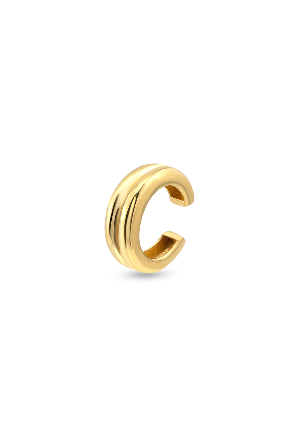 Gal İstanbul-Small Twin Earcuff Gold-Küpe-1-milagron.live