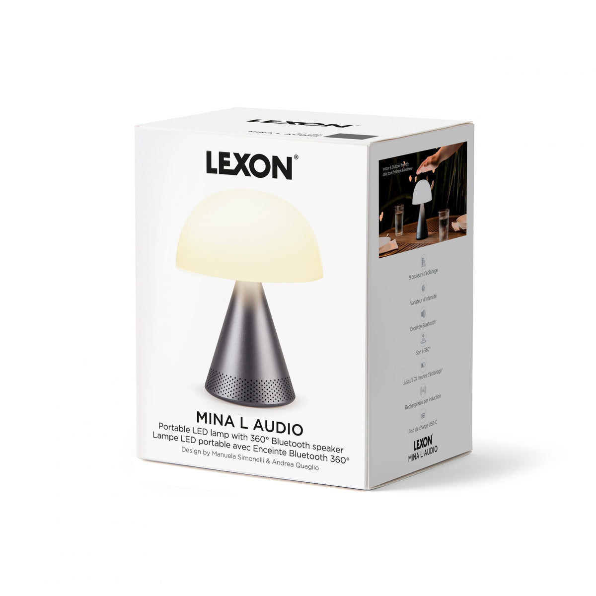 Lexon-Mina L Led Lamba Ve Bluetooth Hoparlör Dore-Led Lamba-10-milagron.live