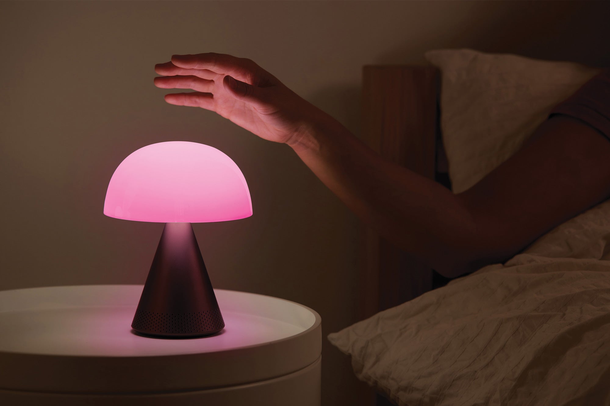 Lexon-Mina L Led Lamba Ve Bluetooth Hoparlör Metalik Gri-Led Lamba-7-milagron.live