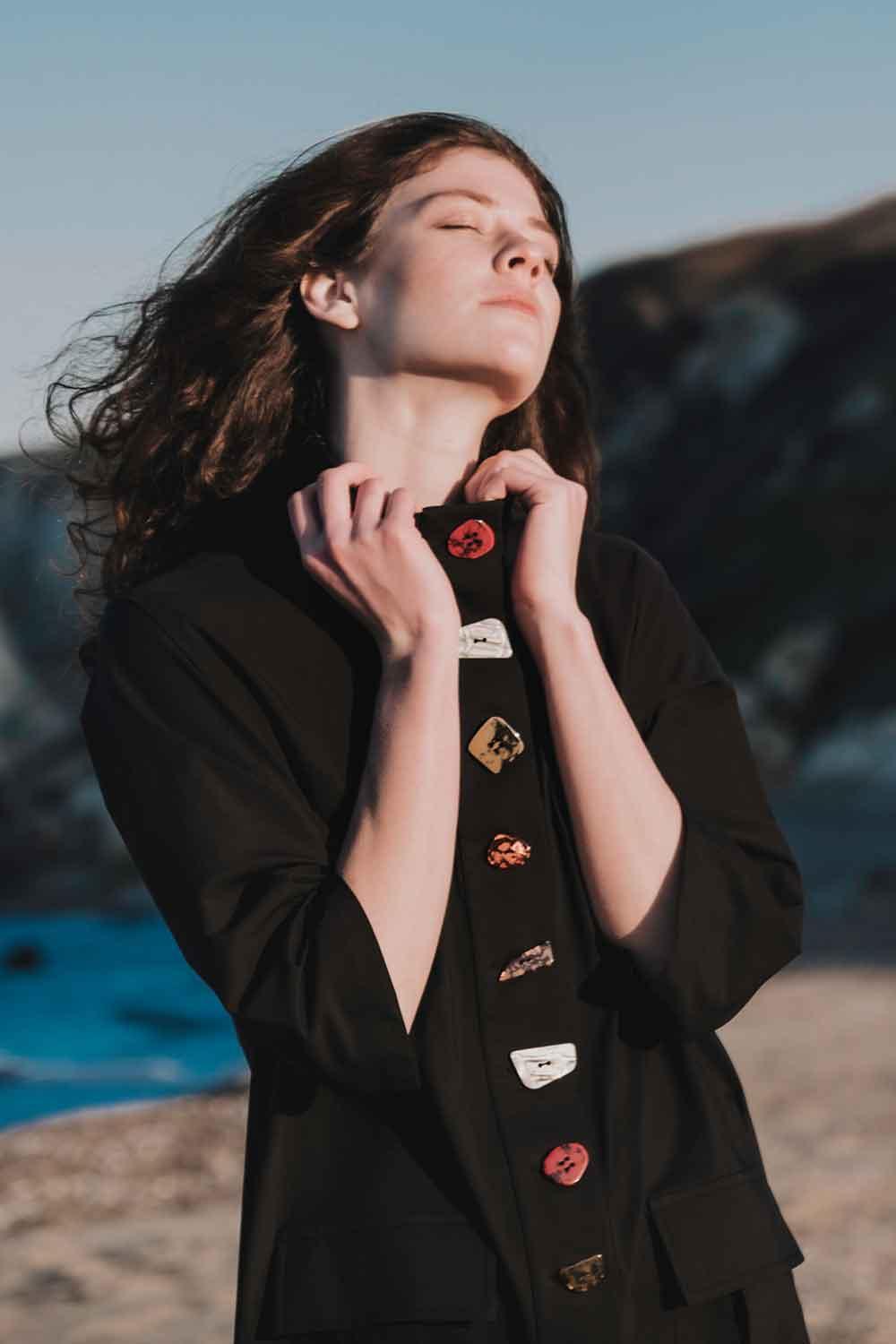 Mirimalist-Stone Age Dress / Jacket-Elbise-2-milagron.live