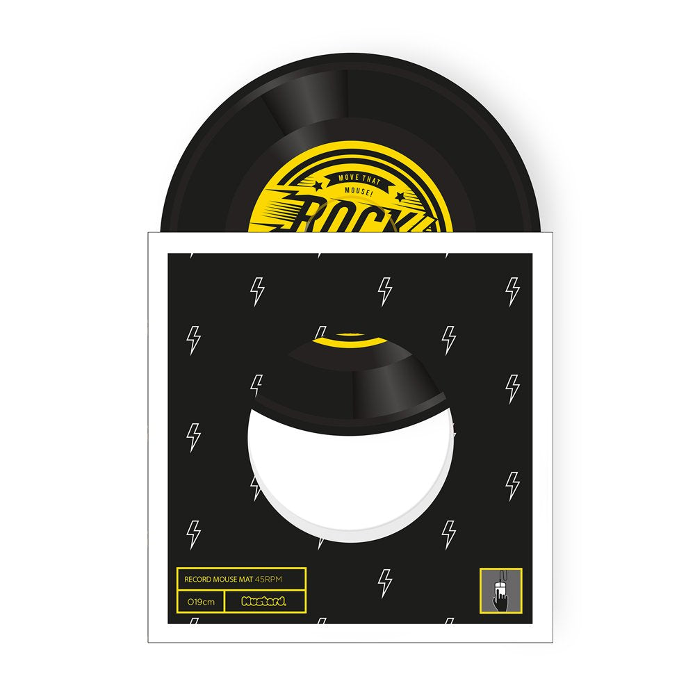 Mustard-Mustard Rock N Roll Mouse Pad-Mouse Pad-2-milagron.live