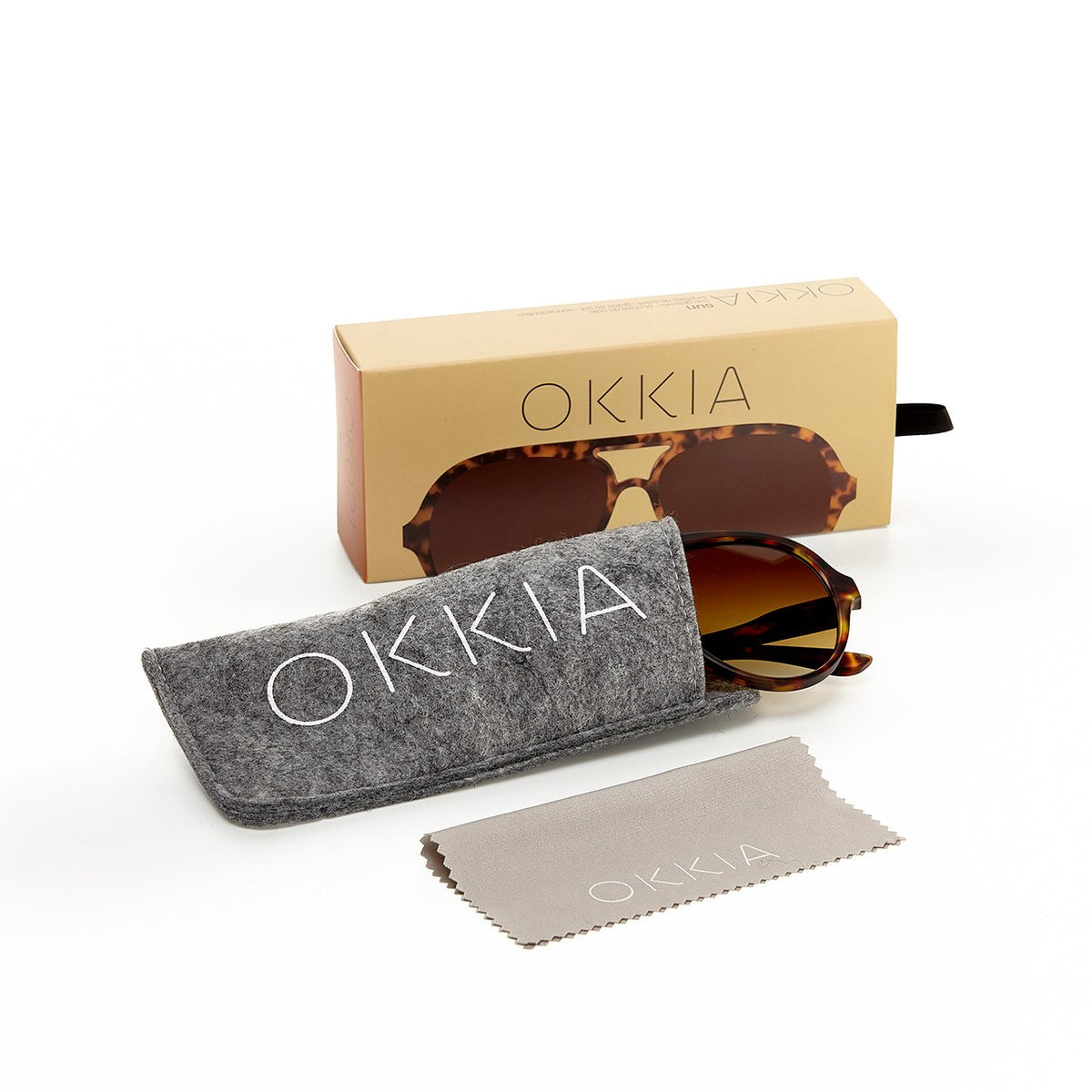 Okkia-Okkia Alessio Unisex Güneş Gözlüğü Klasik Havana-Güneş Gözlüğü-7-milagron.live