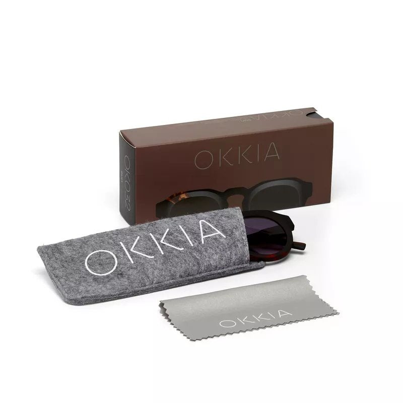 Okkia-Okkia Zeno Round Unisex Siyah Havana Güneş Gözlüğü Siyah Gradyan-Güneş Gözlüğü-6-milagron.live