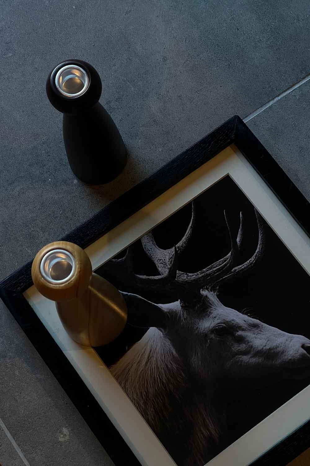 Raika Studio-Alaia Walnut Candle Holder-Mumluk & Şamdan-2-milagron.live