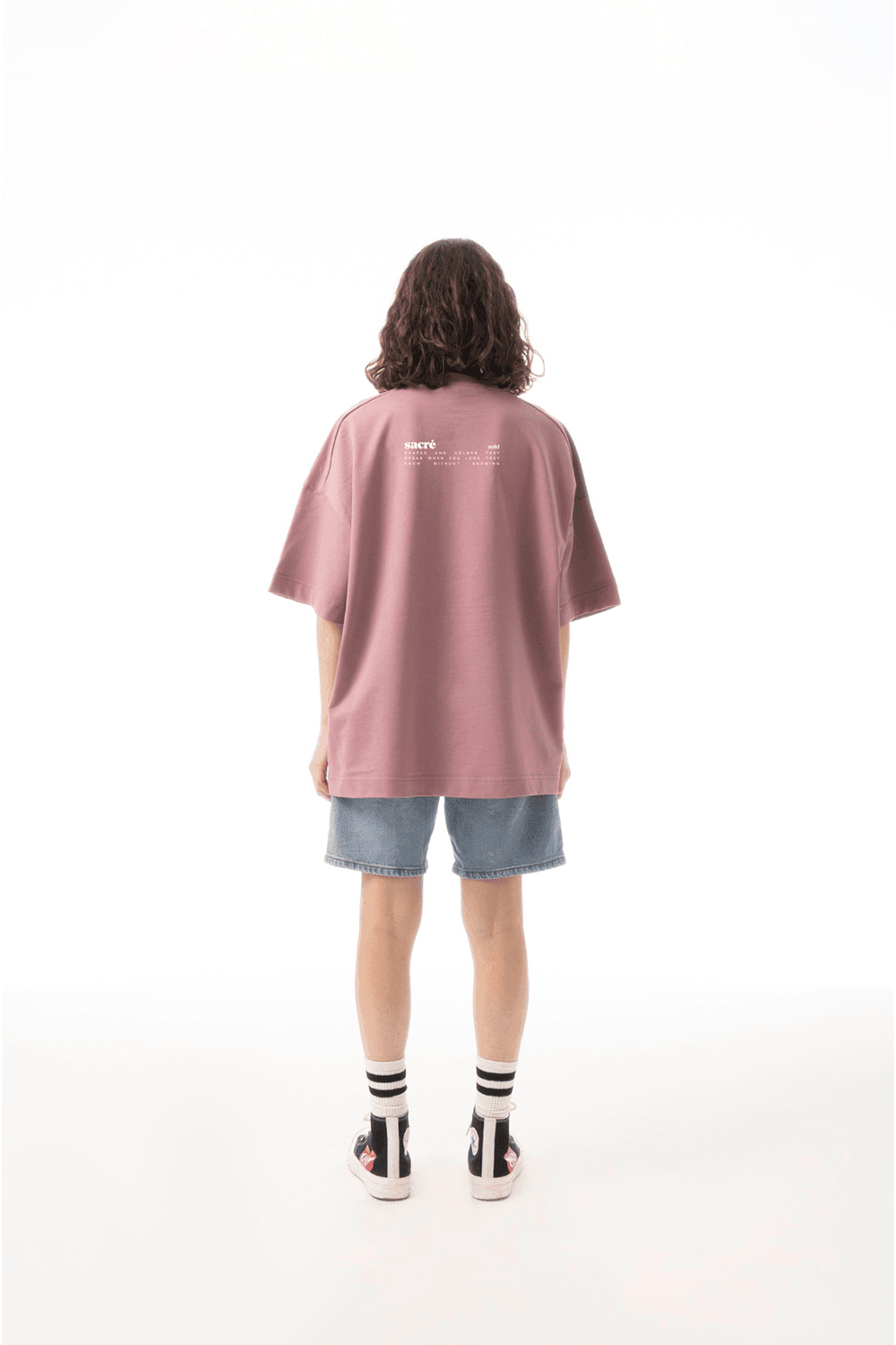 Sacré-Solid Purple Stone Tee-T-Shirts-5-milagron.live