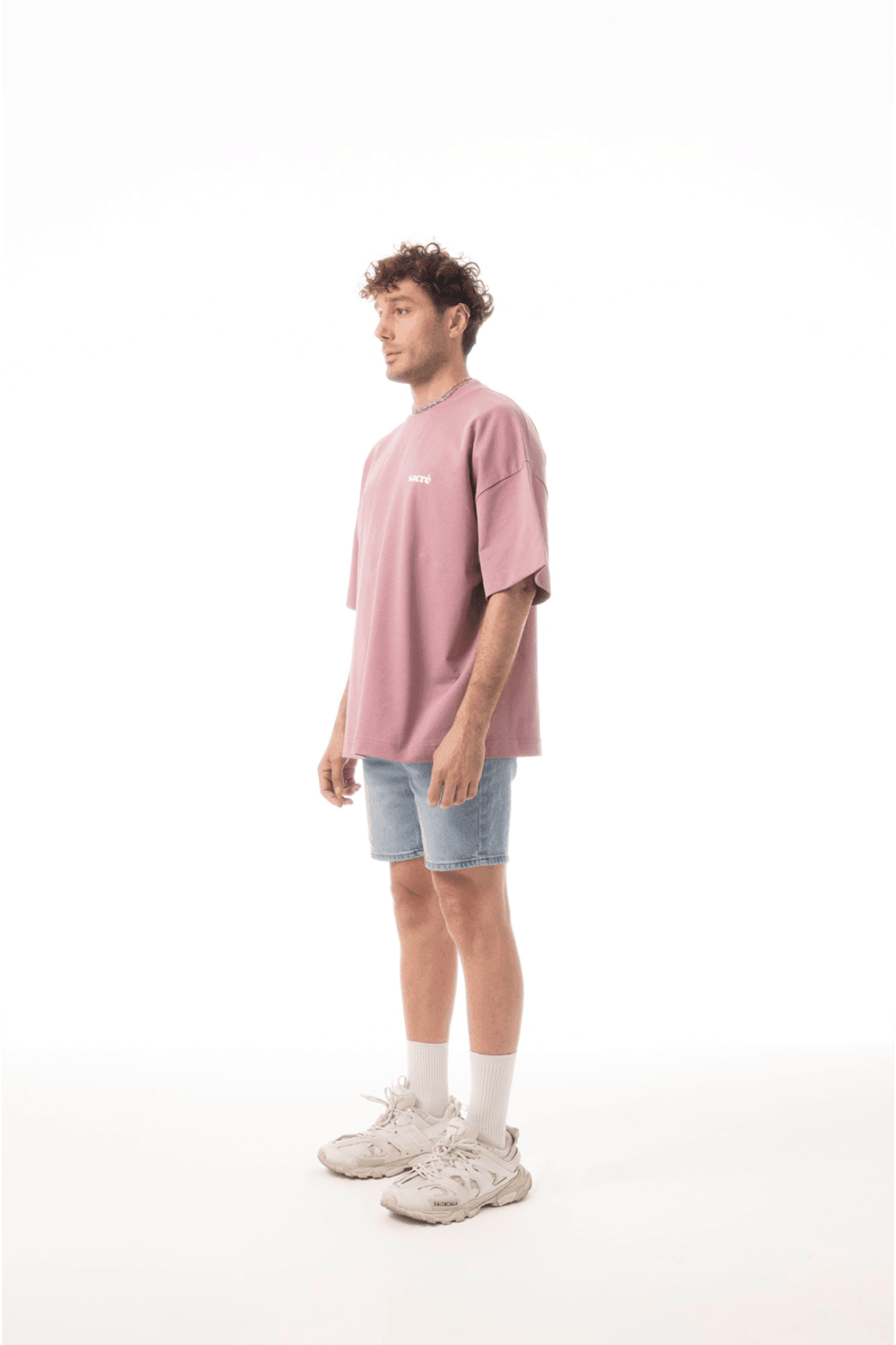 Sacré-Solid Purple Stone Tee-T-Shirts-6-milagron.live