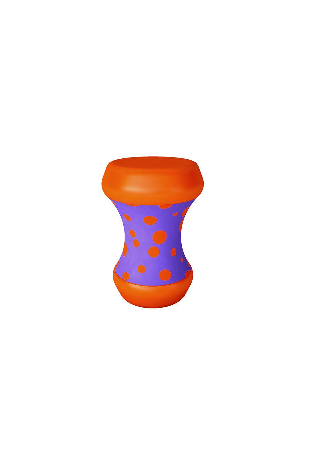 Sodd Design-Boom Bom Sehpa Lila-Turuncu Puantiye-Sehpa-1-milagron.live