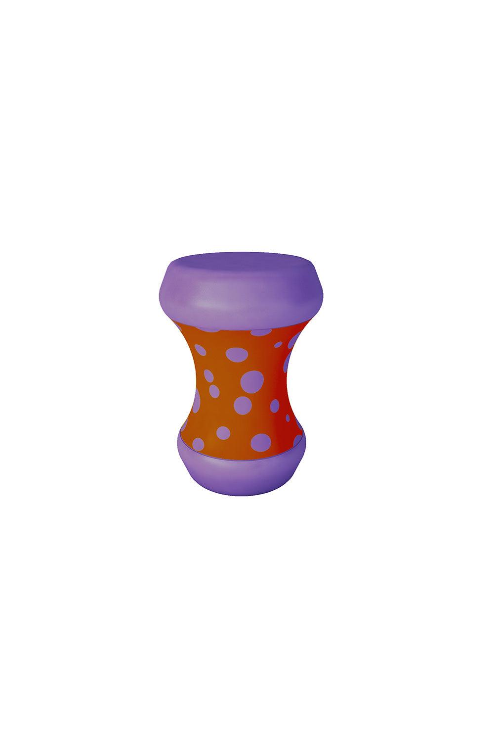 Sodd Design-Boom Bom Sehpa Turuncu-Lila Puantiye-Sehpa-1-milagron.live