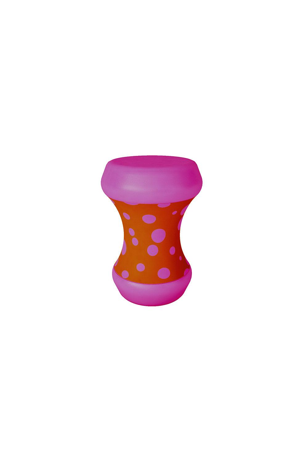 Sodd Design-Boom Bom Sehpa Turuncu-Pembe Puantiye-Sehpa-1-milagron.live