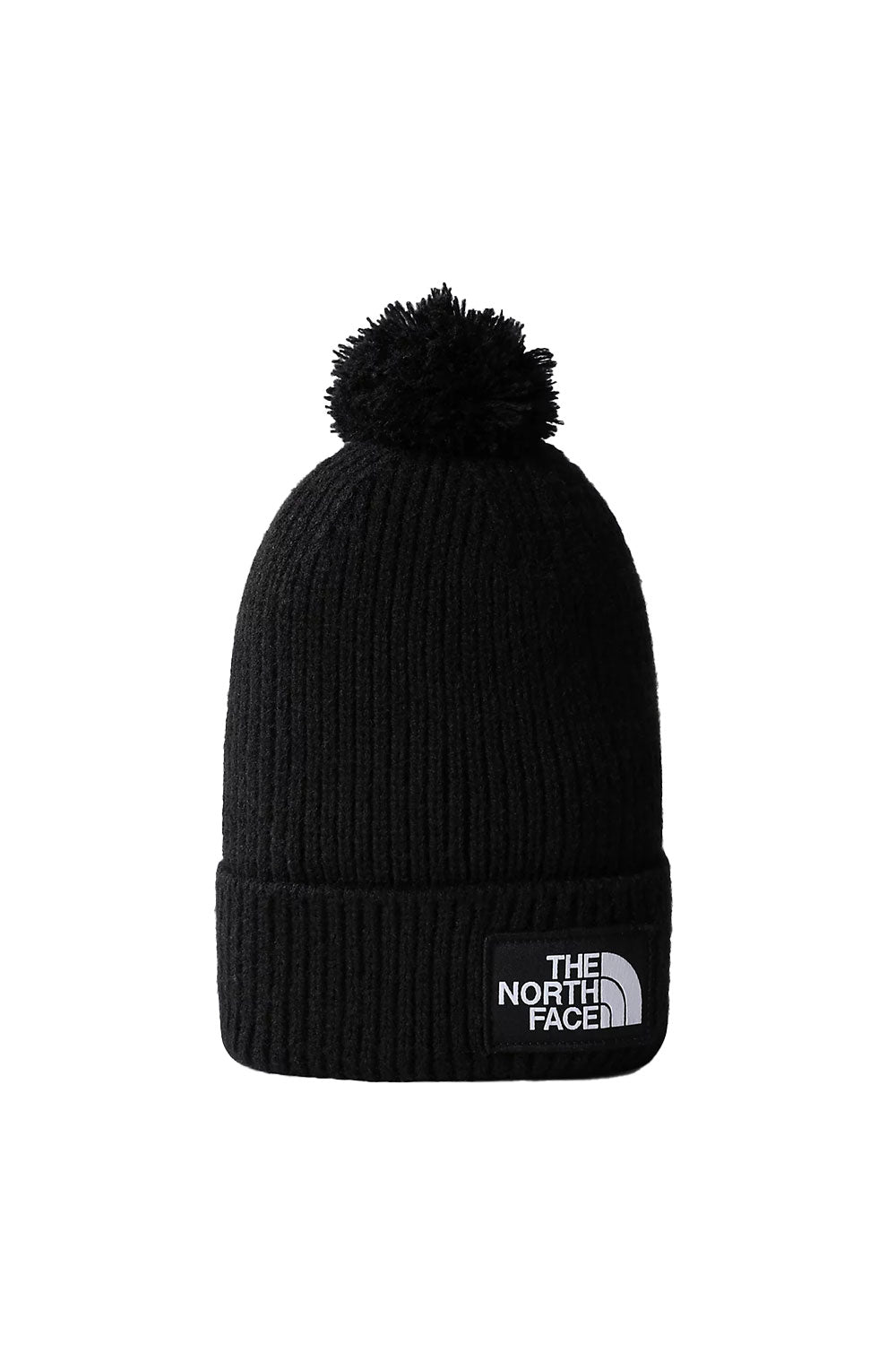 The North Face-TNF Logo Box Pom Beanie Black-Şapka-2-milagron.live