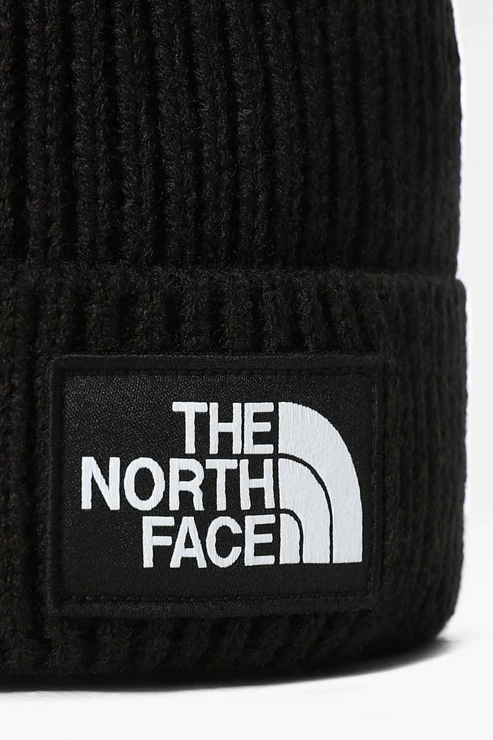 The North Face-TNF Logo Box Pom Beanie Black-Şapka-3-milagron.live