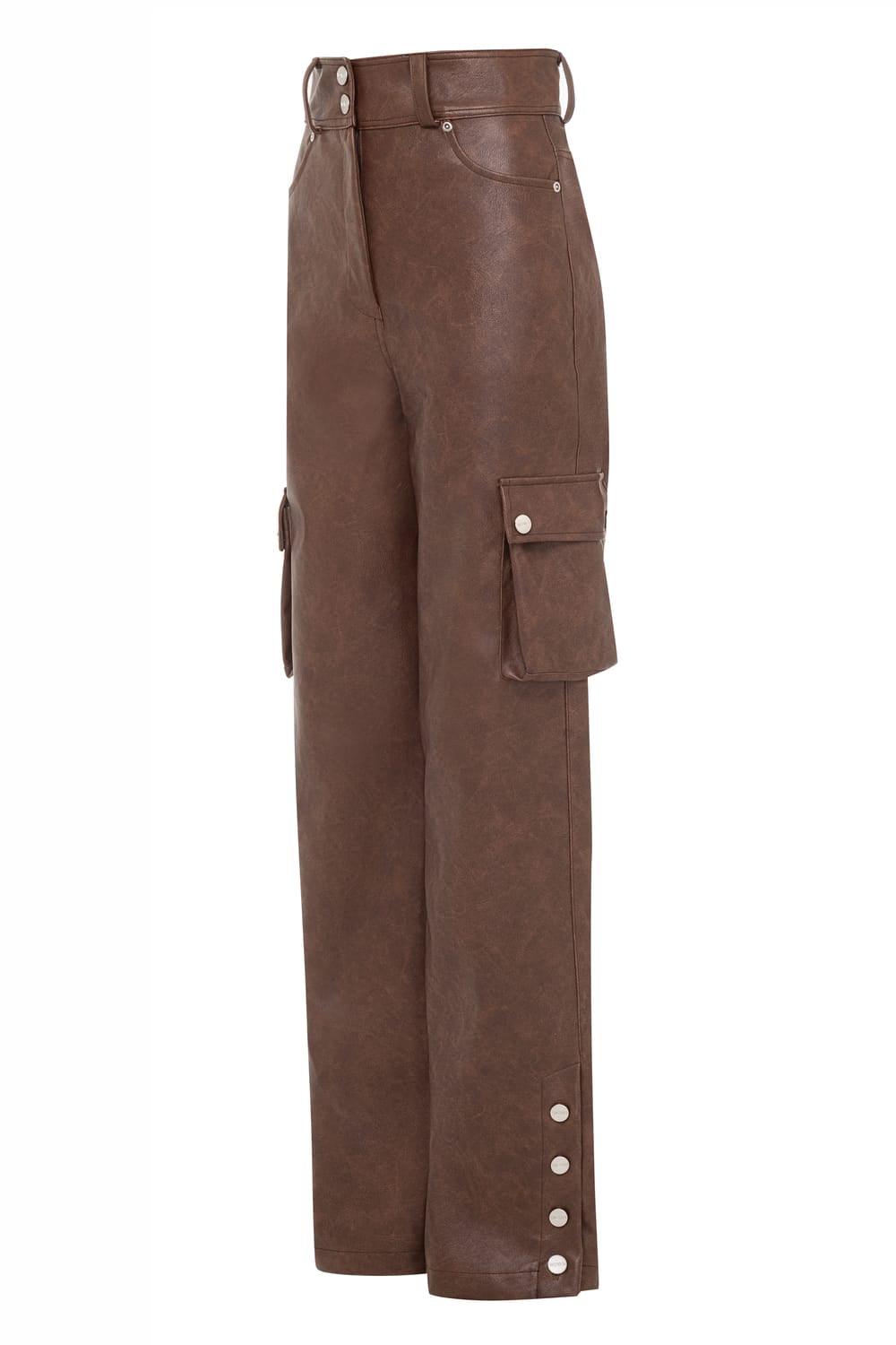 Wown-Dora Leather Pants-Deri Pantolon-2-milagron.live