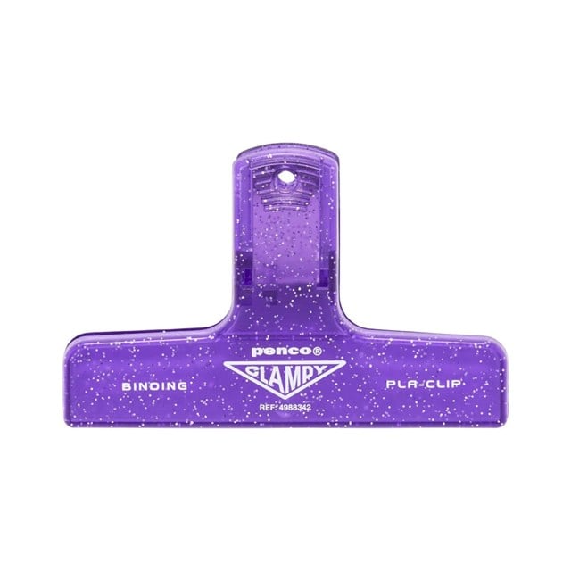 Penco Clampy Glitter Plastic Klips Purple