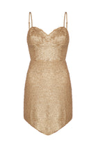 Gold Pullu Mini Abiye Si̇ren - 1