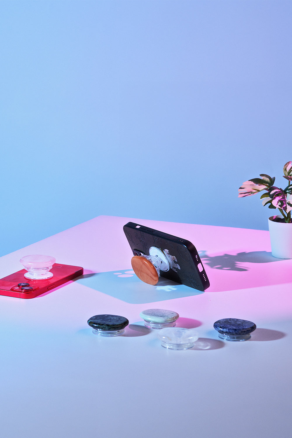 Aquamarine Stone Telefon Tutucu / Popsocket - 6