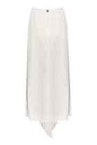 Limited Edition Calla - Beyaz Uzun Saten Etek - 3