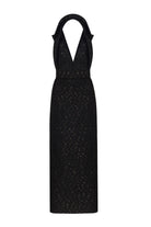 Night Glam - Siyah Tüvit Uzun Elbise - 2