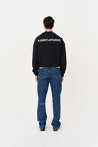 Siyah Oversize Sweatshirt - 6