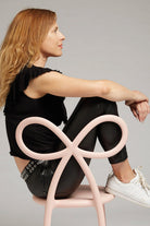 Ribbon 2'li Pembe Sandalye Seti - 1