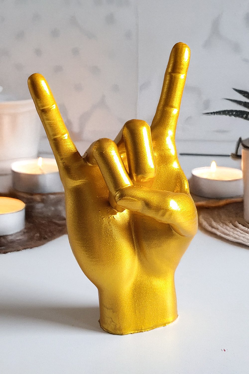 Rock El Figürü | Sarı Altın - 1