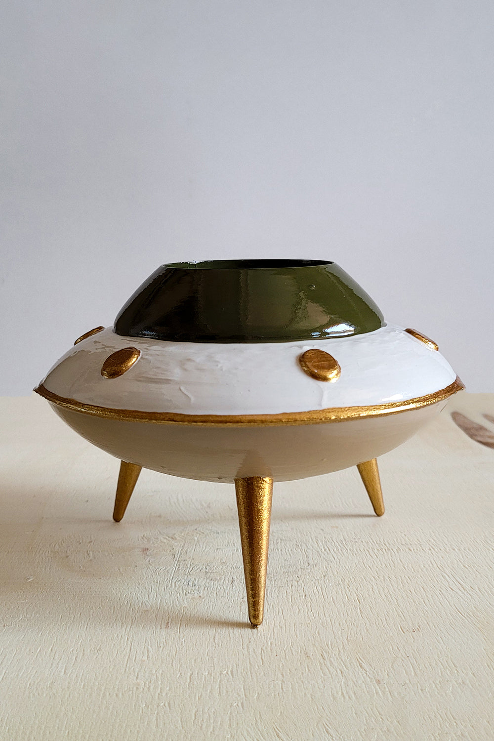 Ufo Mini Saksı | Bej - 1