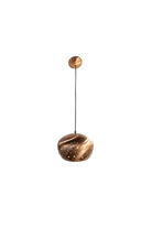 Inlay Brushed Copper Taşlı Sarkıt Avize - 0