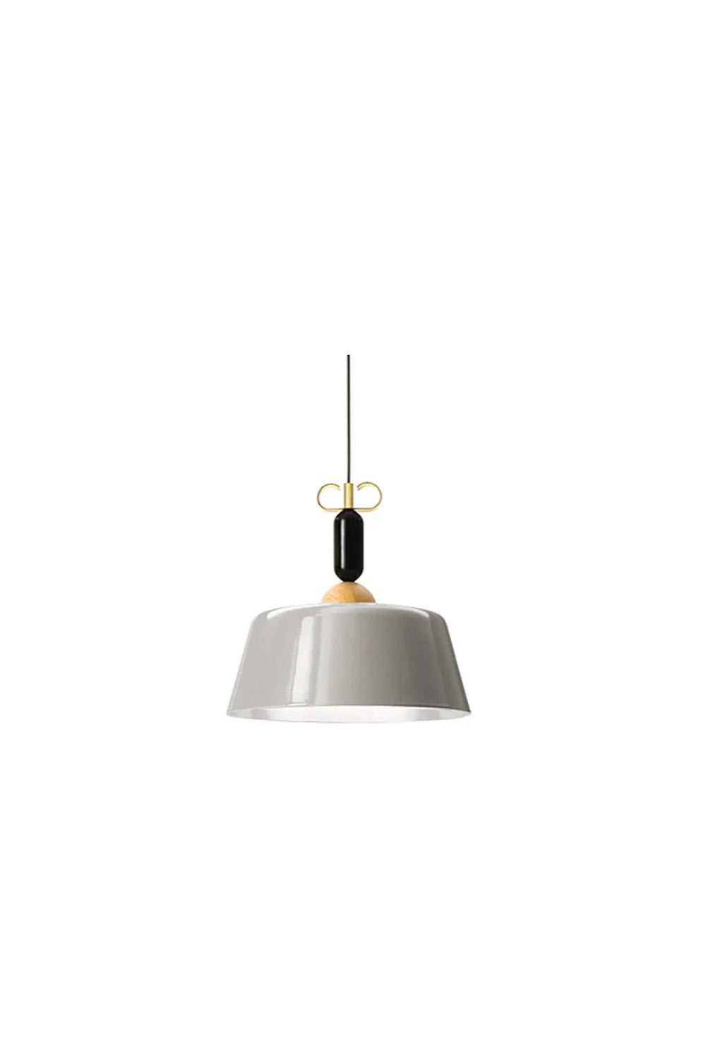 Bon Ton Sarkit 1L Açik Gri̇-Natural Gold Ø40X38 Cm E27 Led 1X15W - 0