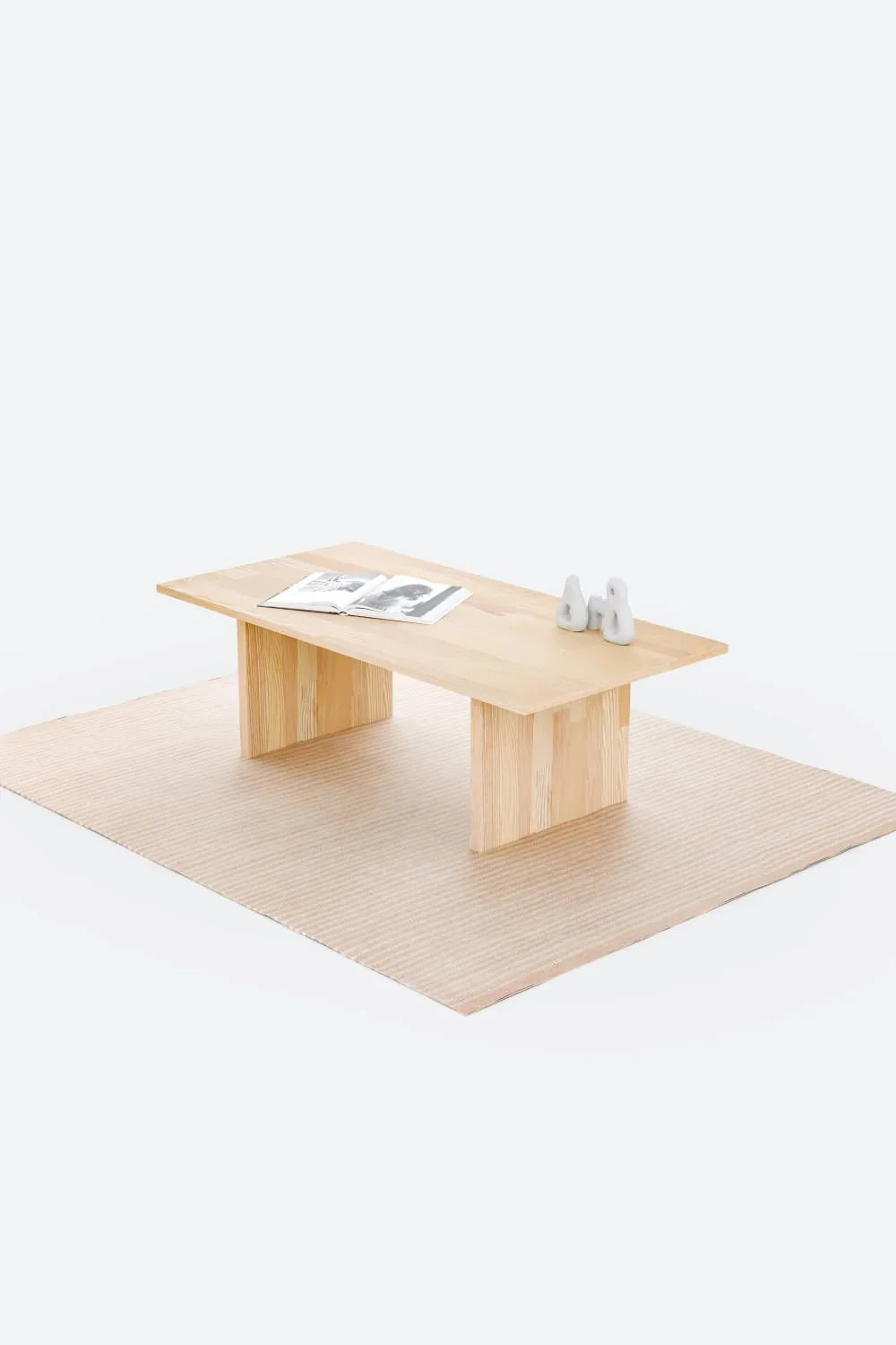 Masif Ahşap Minimalist Orta Sehpa - 0